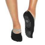 Yogasokken - Gaiam Grippy Barre Socks - Zwart/Grijs Gaiam